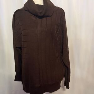 Joseph A.Paris,London,NewYork Chocolate Brown Cowl Neck Sweater